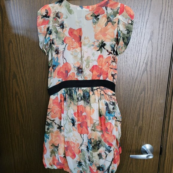 Gorgeous Beautiful Autumn Fall Florals Potters Pot Dress Size Medium - Picture 4 of 12